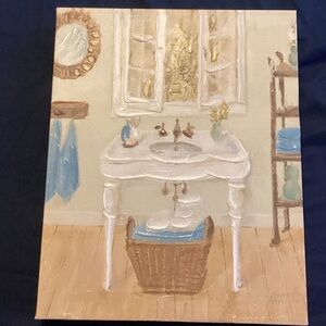 Elegant Bathroom Canvas Wall Art